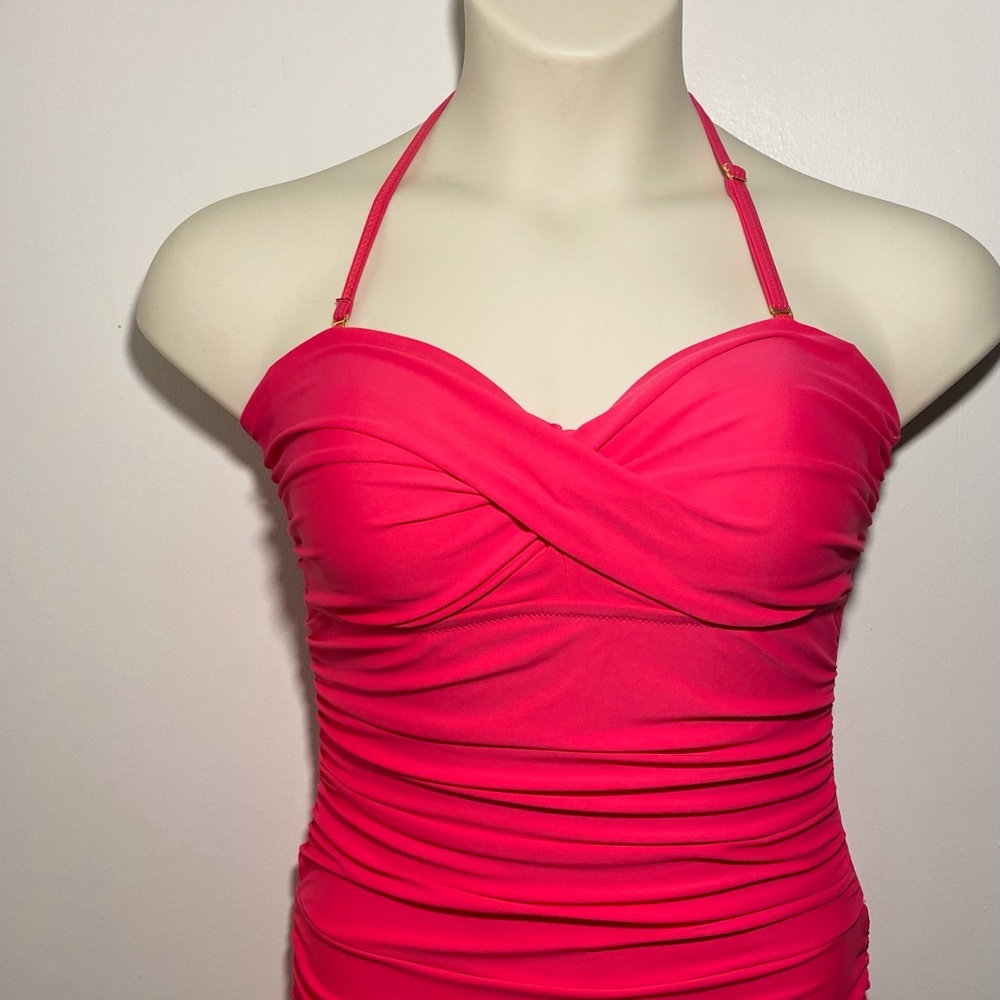 Hot Pink one piece swimsuit